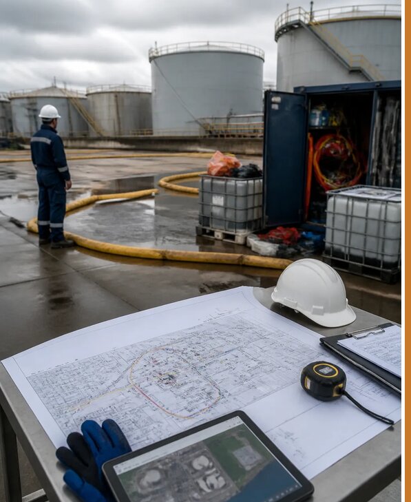 Разработка плана ликвидации разливов нефти в Алексине